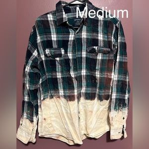 Distressed/bleached flannels